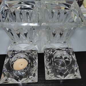 Crystal Party Lite Vase/Candel Holders SOlD